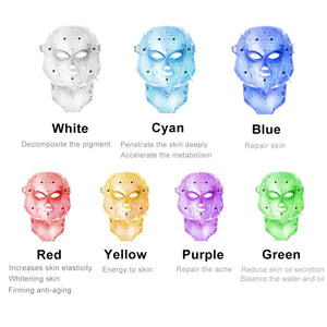 7 Colors LED Facial Mask Therapy