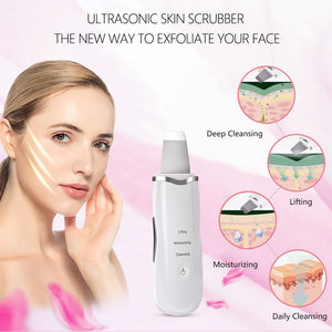 Ultrasonic Face Cleaning Skin Scrubber