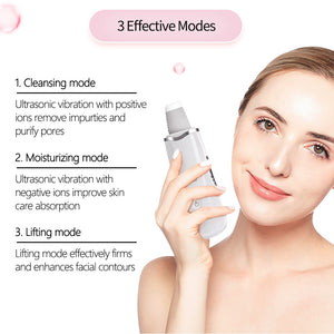 Ultrasonic Face Cleaning Skin Scrubber